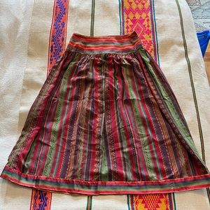 Vintage Oscar de la Renta silk midi skirt